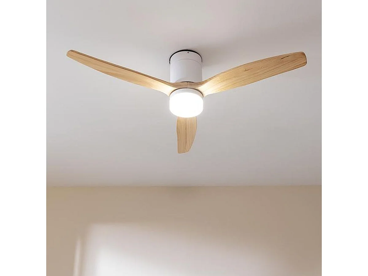 Ventilador de techo Cecotec EnergySilence Aero 5600 Classic 40W 3 aspas 6 velocidades natural Ø132 cm