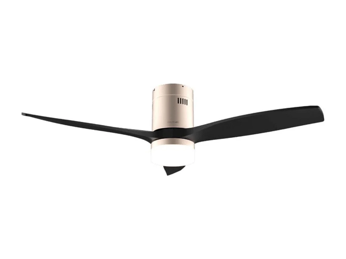 Ventilador de techo Cecotec EnergySilence Aero 5600 Aqua 40W 3 aspas Wifi dorado/negro Ø132 cm