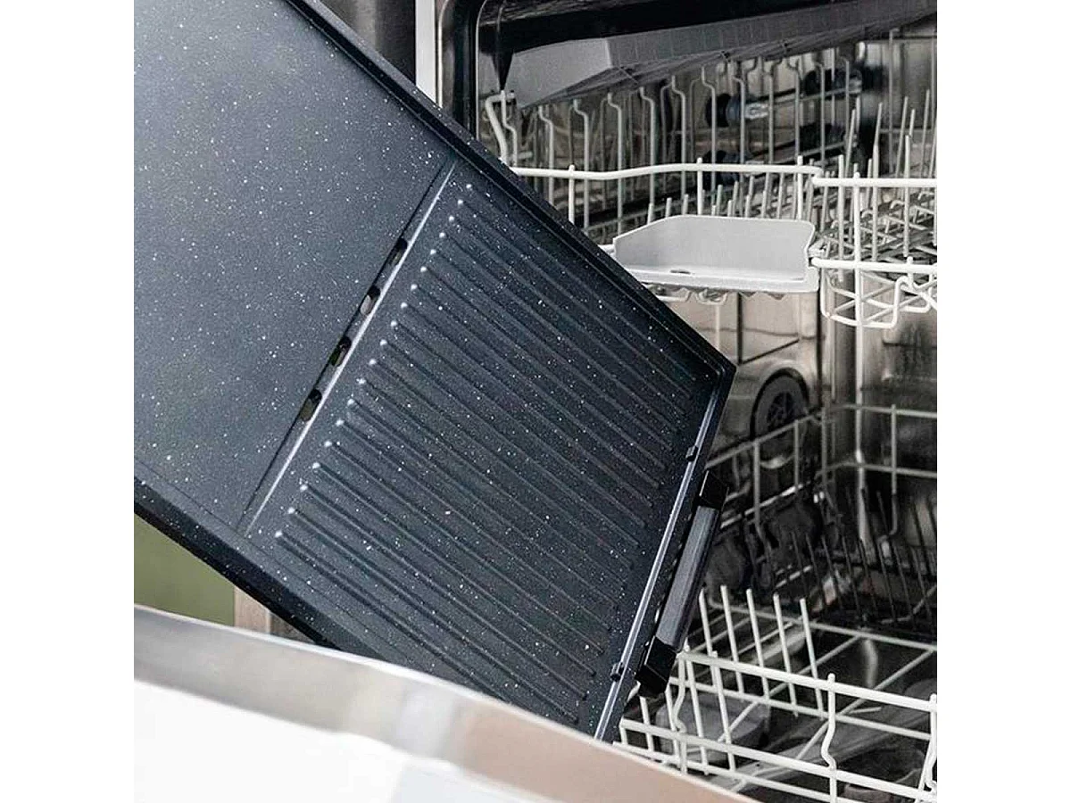 Barbacoa de sobremesa Cecotec PerfectRoast 3000 Inox 3000W 2 zonas mixtas gris