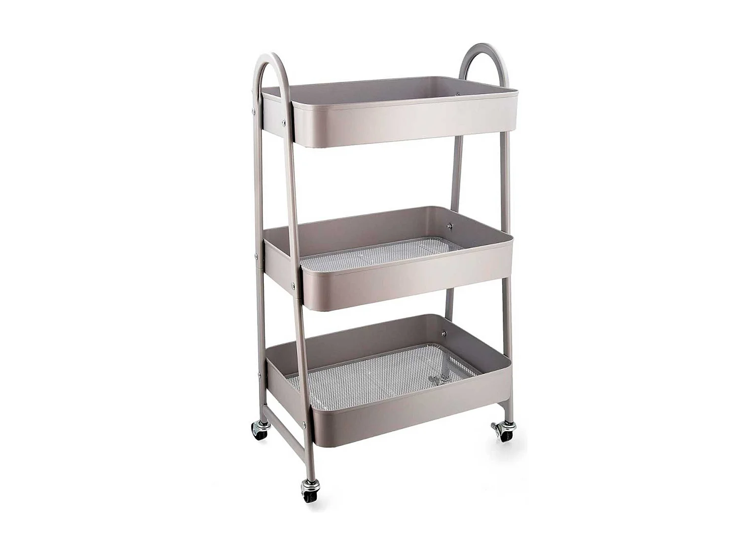 Carrito multiusos Garbo Quid 3 estantes con ruedas gris