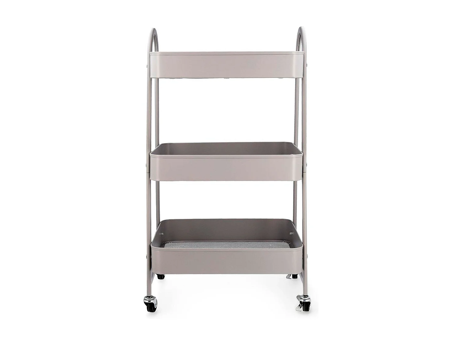 Carrito multiusos Garbo Quid 3 estantes con ruedas gris