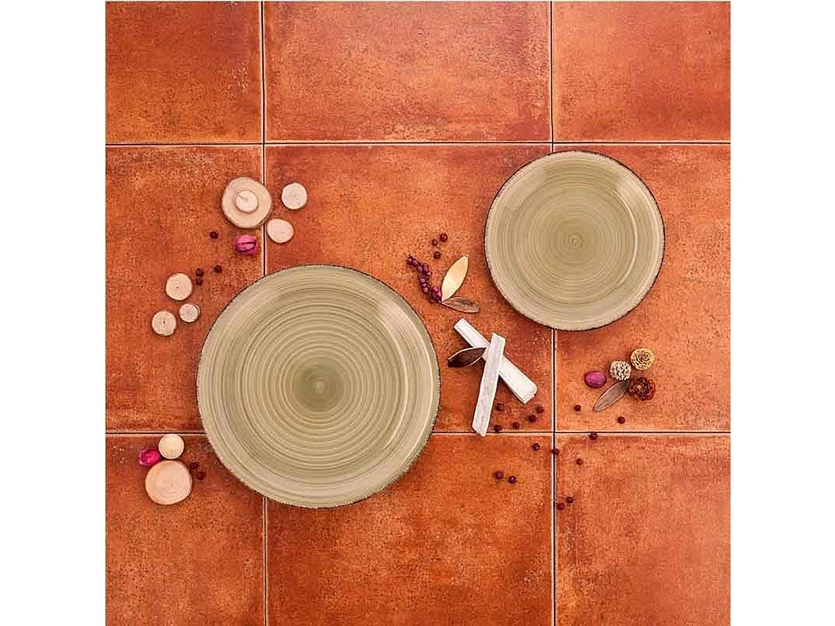 Vajilla Vita Natura Quid 18 piezas gres arena