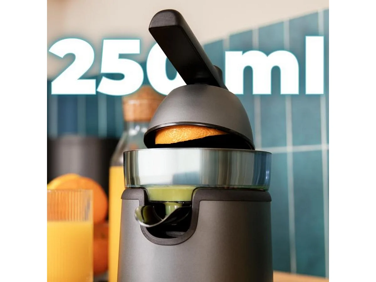 Exprimidor eléctrico Cecotec EssentialVita Hyden 120 Hybrid 120W doble cono 250 ml gris