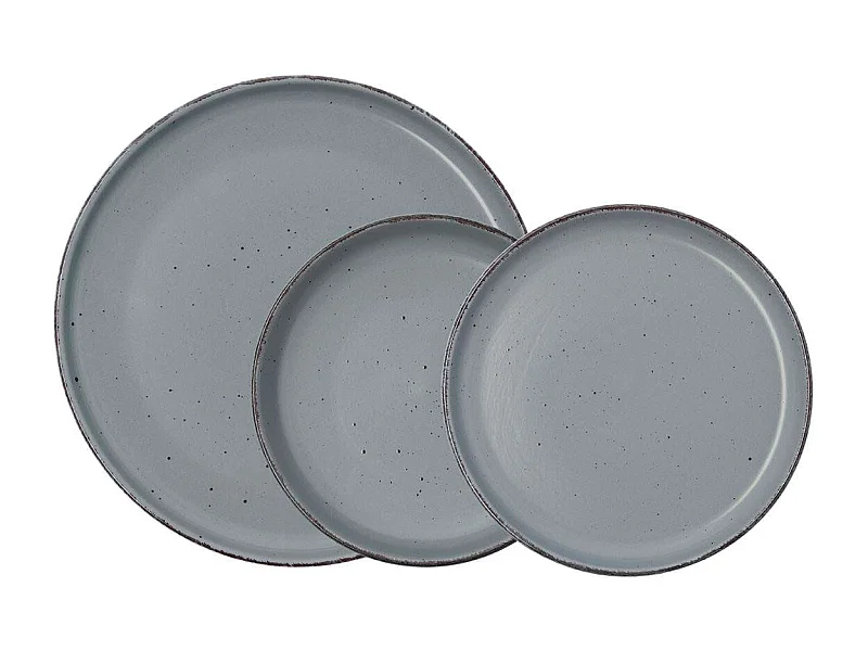 Vajilla Duna Quid 12 piezas 4 servicios diseño elegante gris