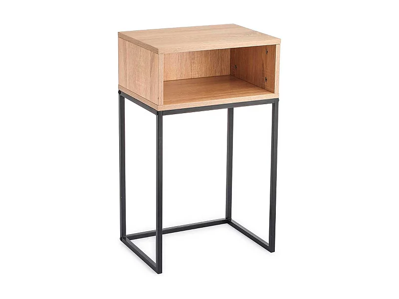 Mesita de noche MOA Vinthera 1 módulo hueco madera 68,2x40x30 cm