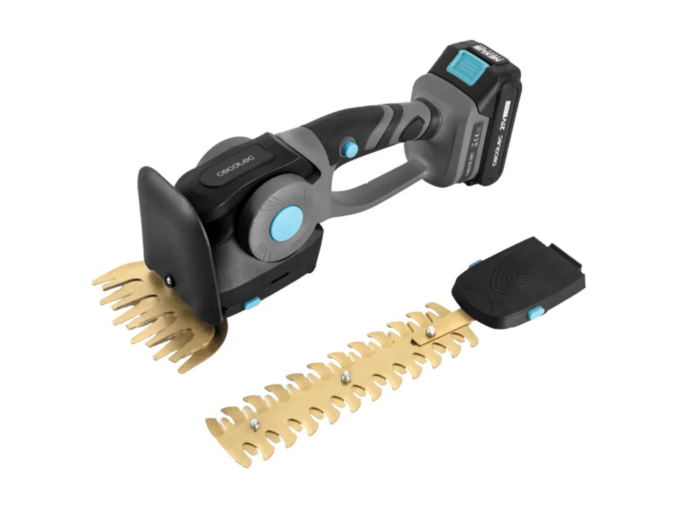 Cortasetos Cecotec TitaniumSword 2120 Hand XL 2 cabezales gris