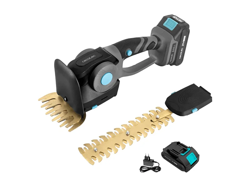 Cortasetos Cecotec TitaniumSword 2120 Hand XL 2 cabezales gris