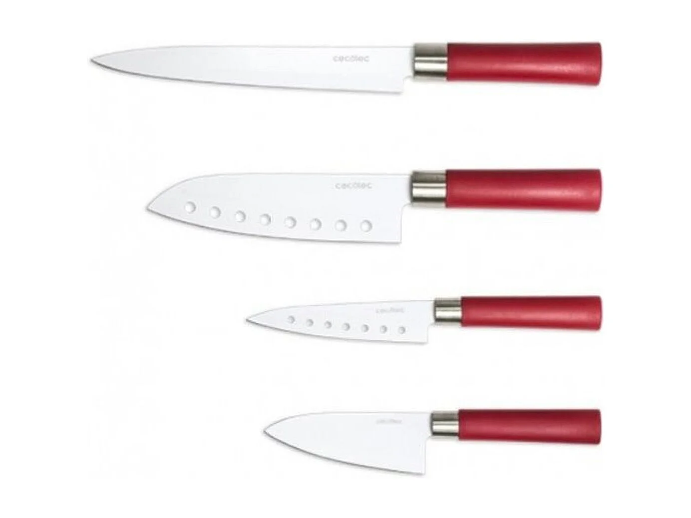 Set 4 cuchillos Cecotec Santoku con recubrimiento cerámico