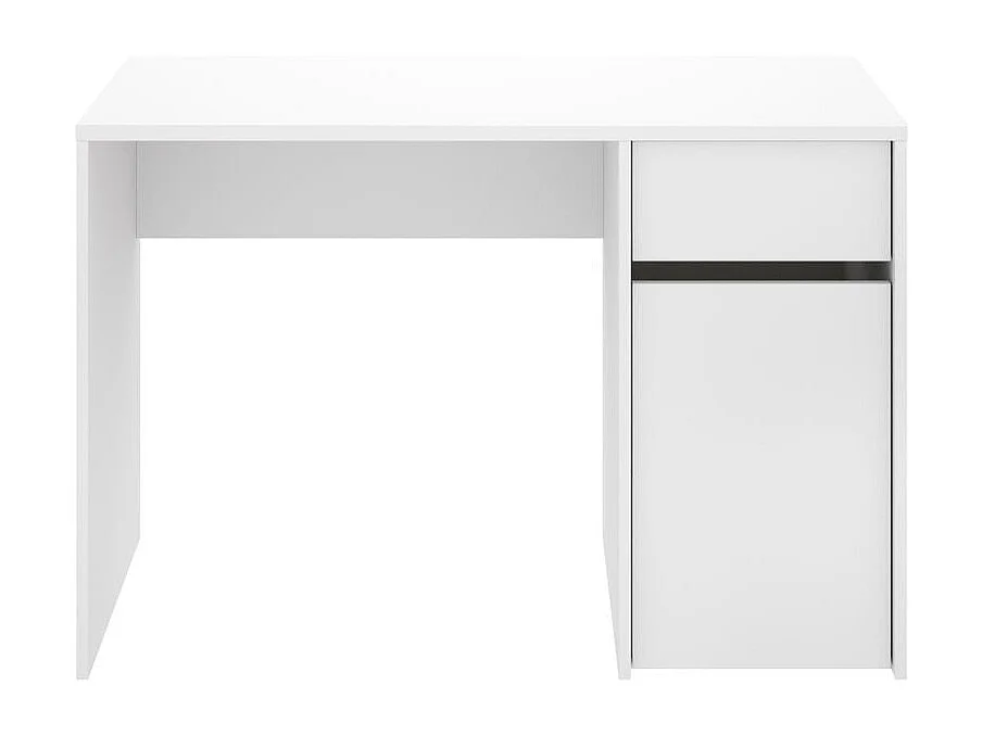 Mesa de escritorio Bali con cajón + puerta blanco 74,5x110x50 cm