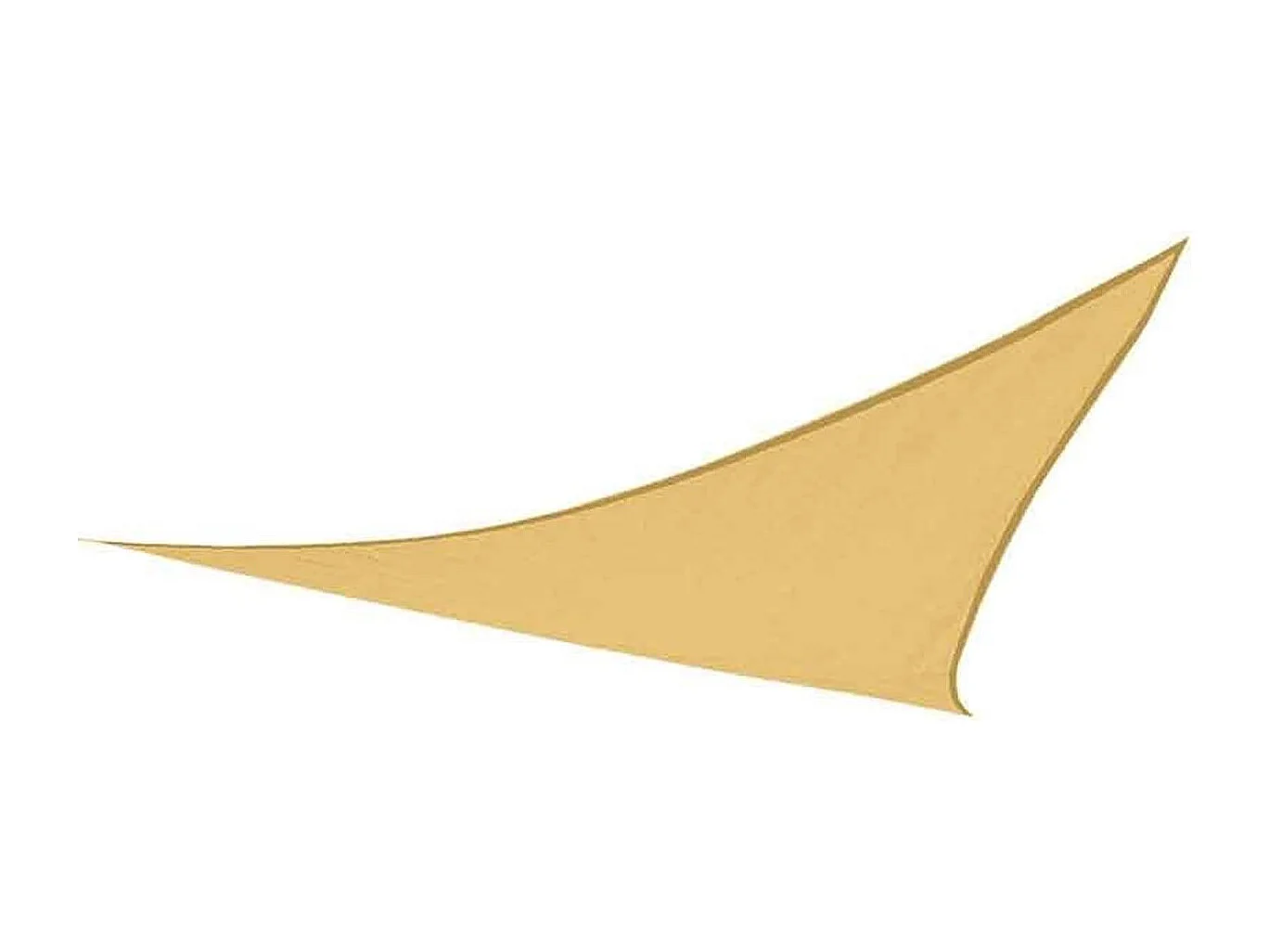 Toldo vela de sombreo Aktive Garden poliéster crema 5x5x5 m
