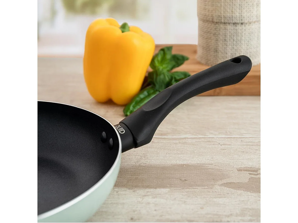 Set de 3 sartenes Tropic Quid aluminio estampado verde