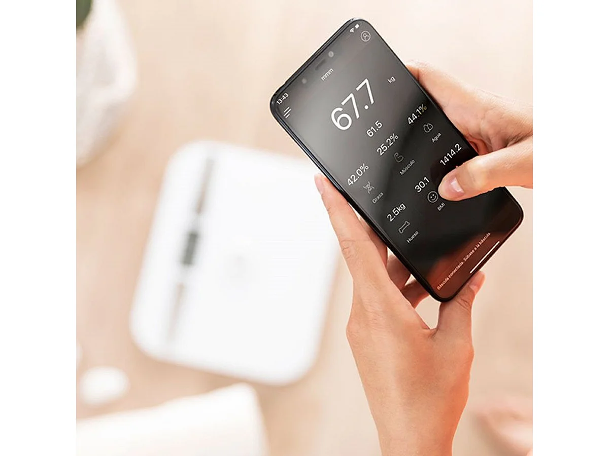 Báscula de baño Surface Precision EcoPower 10200 Smart Healthy White Cecotec Bluetooth/App blanco