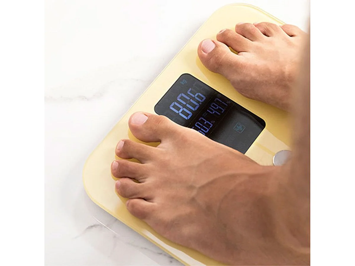 Báscula de baño Surface Precision 10400 Smart Healthy Vision Yellow Cecotec 600mAh Bluetooth/App