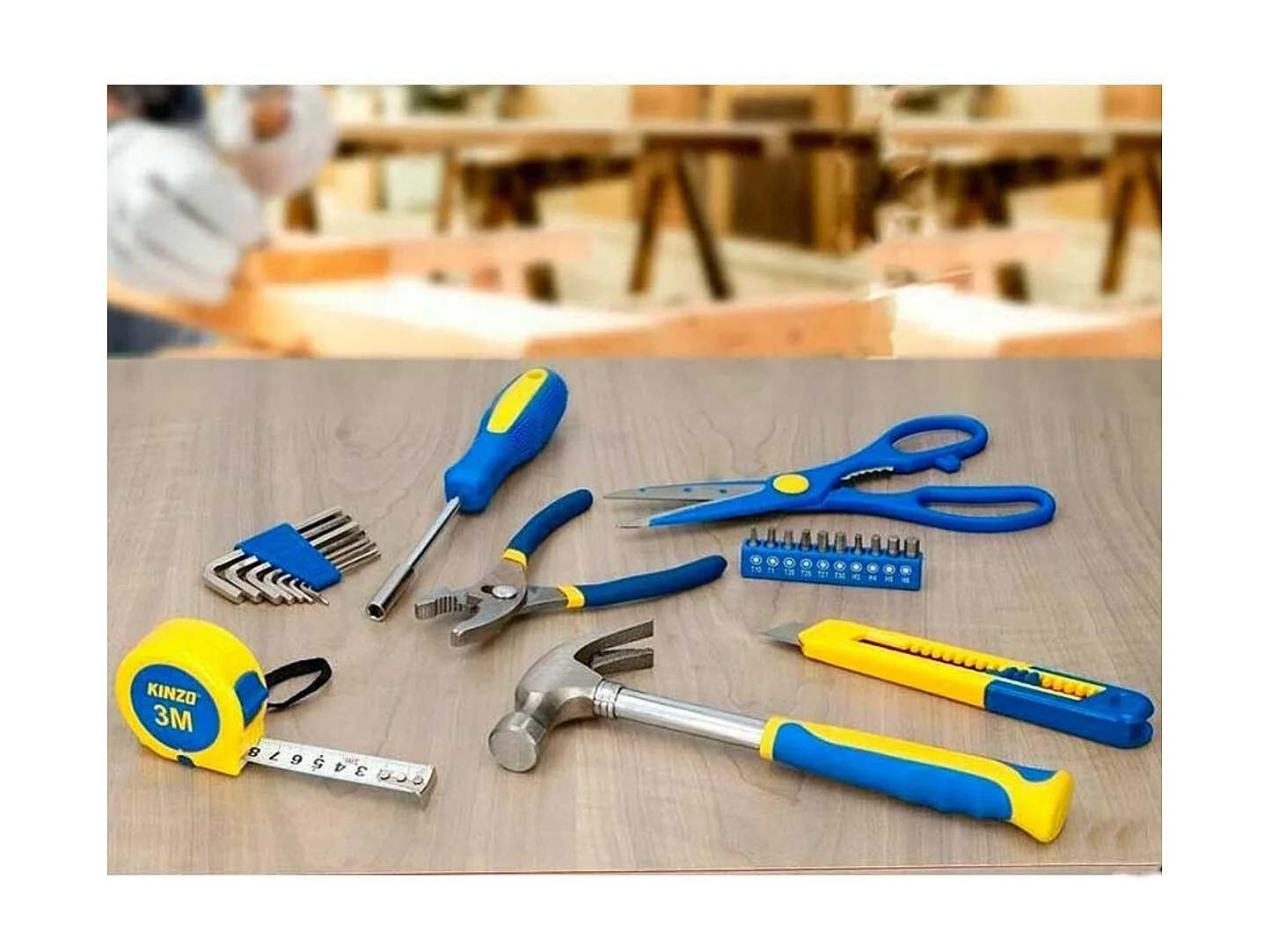 Caja de herramietnas Kinzo con 39 piezas