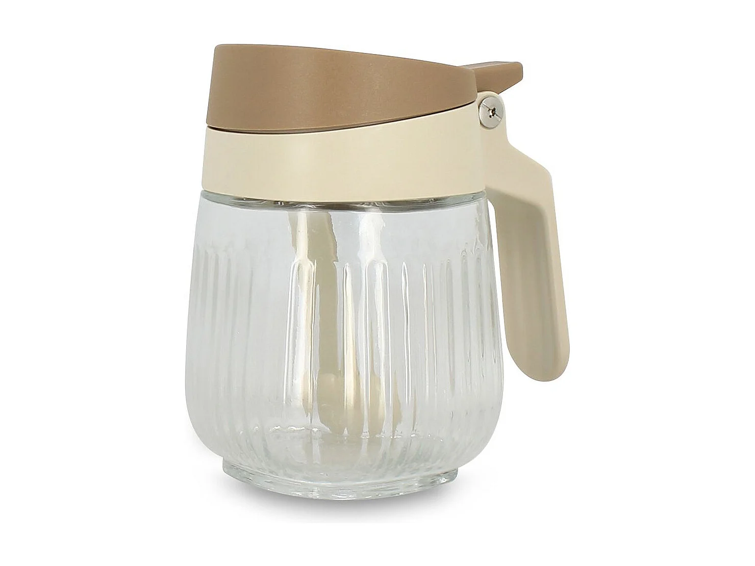 Menastyl - Bocal à épices 38cl En Polypropylène Crème Et Verre