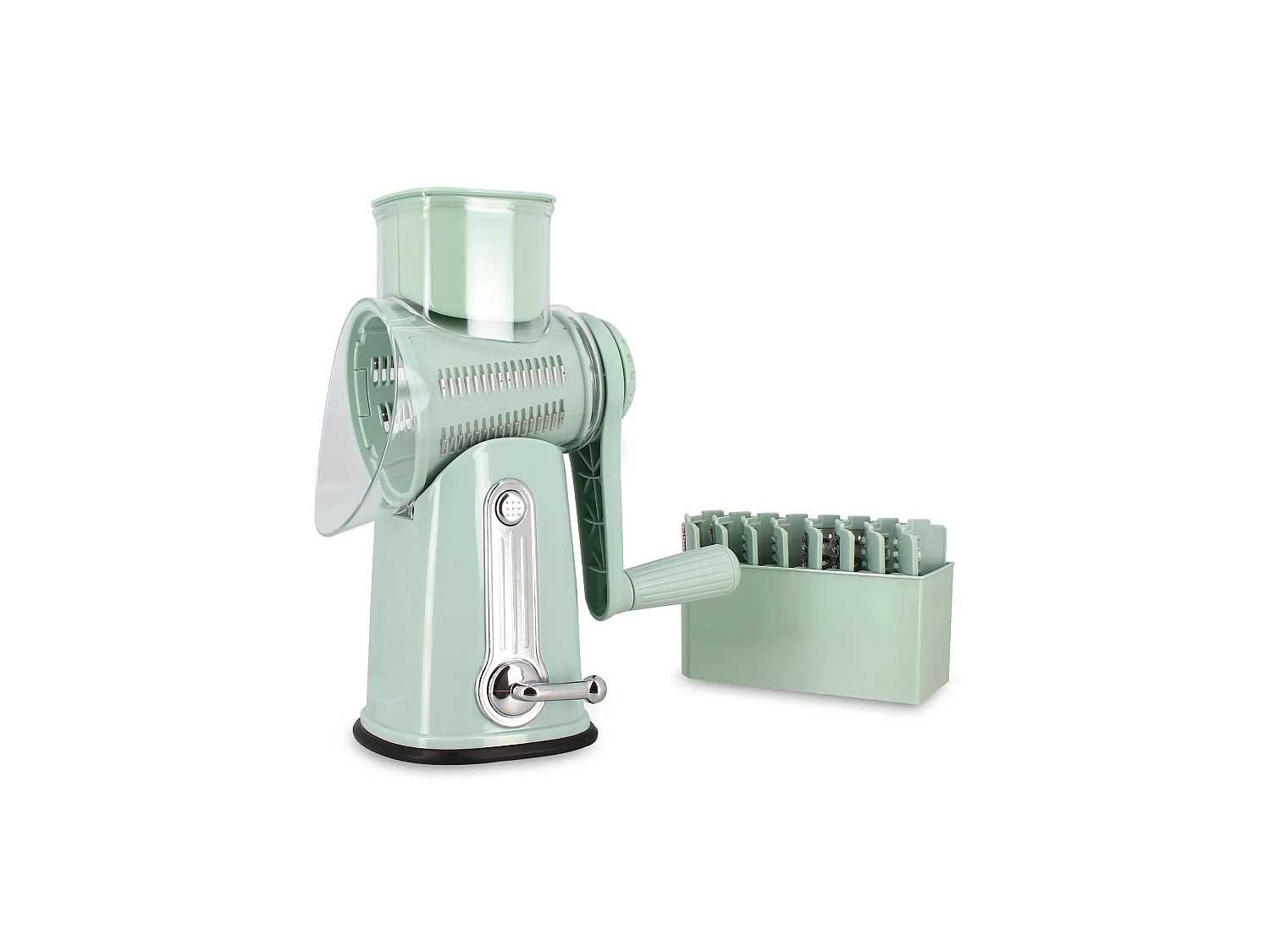 Menastyl - Mandoline Rotative En Polypropylène Et Acier Inoxydable
