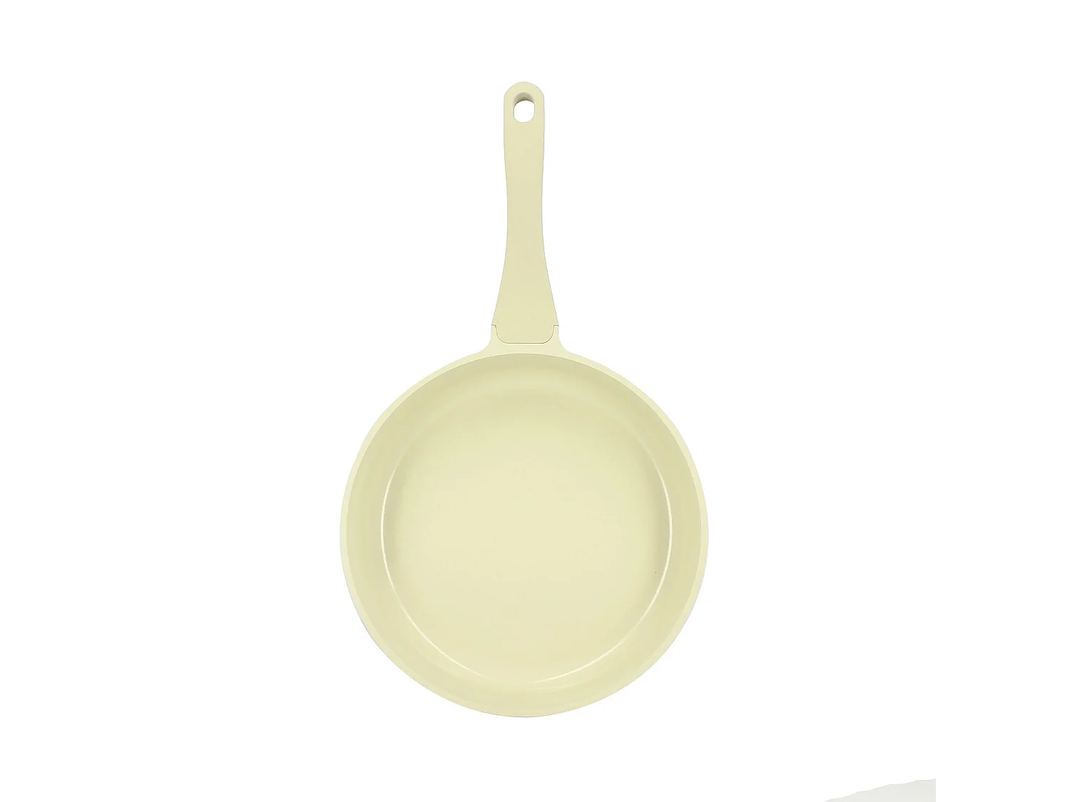 Menastyl - Poele Pure 24cm D'aluminium Recyclé Crème