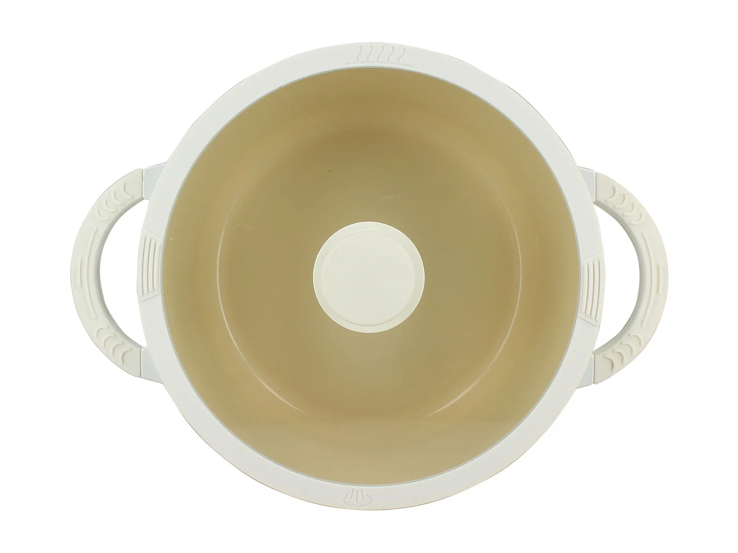 Menastyl - Faitout Pure 24cm En Fonte D'aluminium Recycle Creme