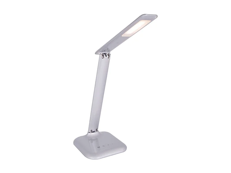 Flexo de sobremesa Python Lumit luz LED 500lm plata 33x32x15 cm