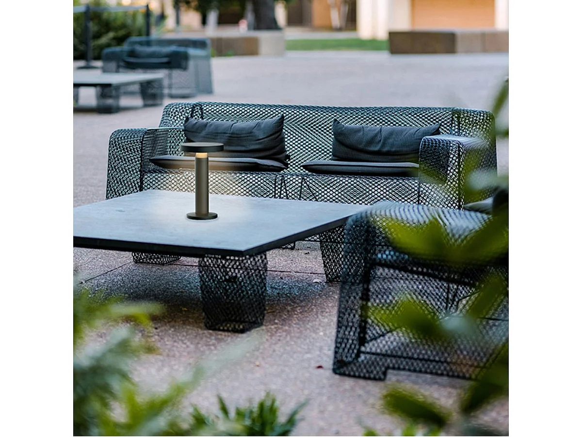 Lámpara de sobremesa Alcaide Lumit 2W LED 180 lm negro Ø13x21,7 cm