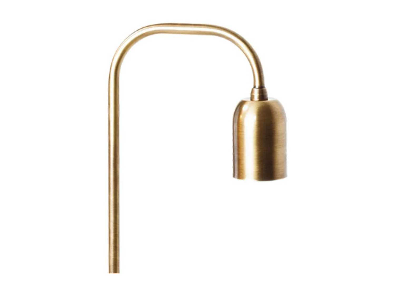 Lámpara de sobremesa Space Lumit 60W latón cuero 36x12x20 cm