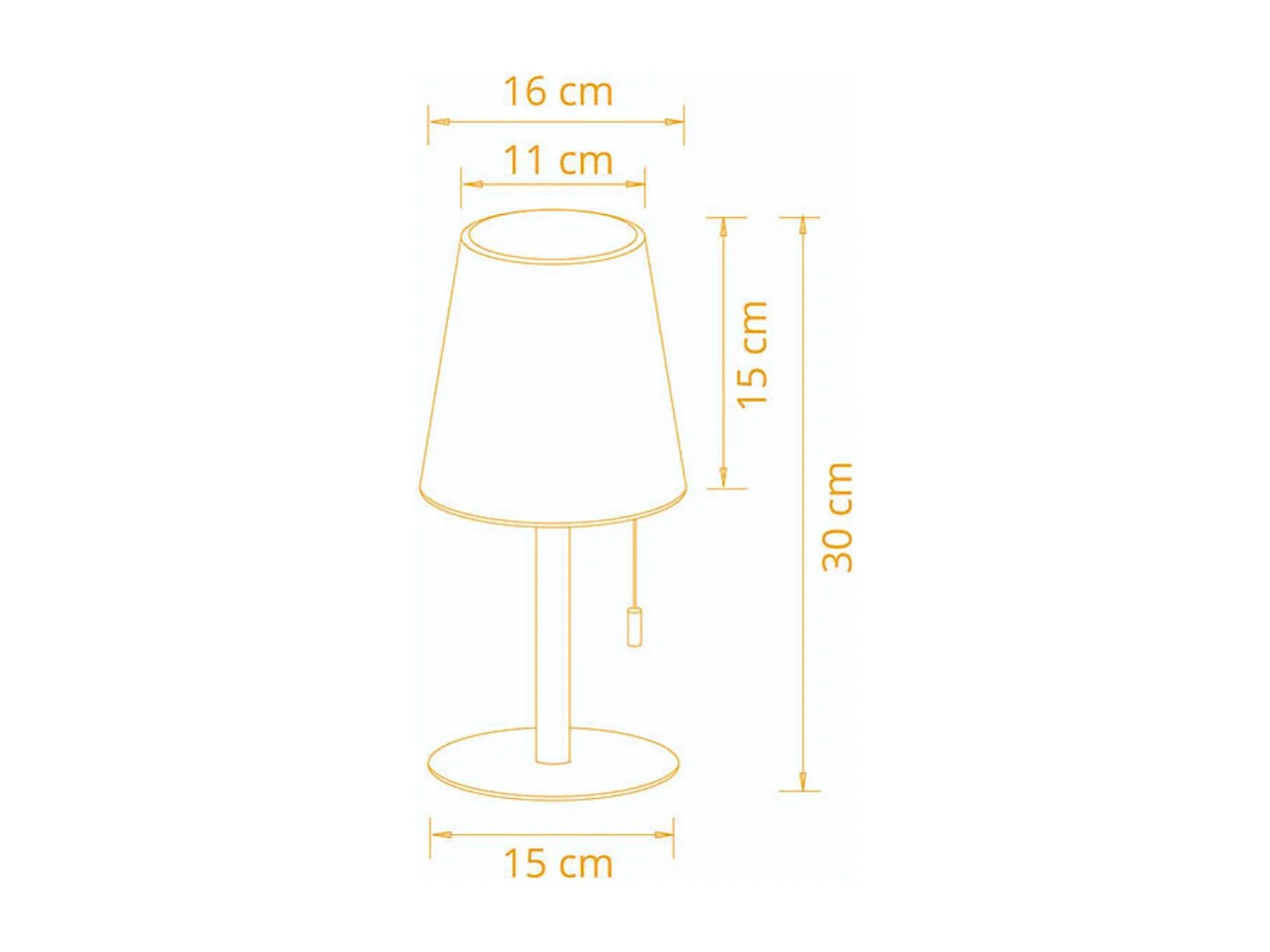 Lámpara de sobremesa Biana Lumit LED RGB con USB blanco Ø16x30 cm