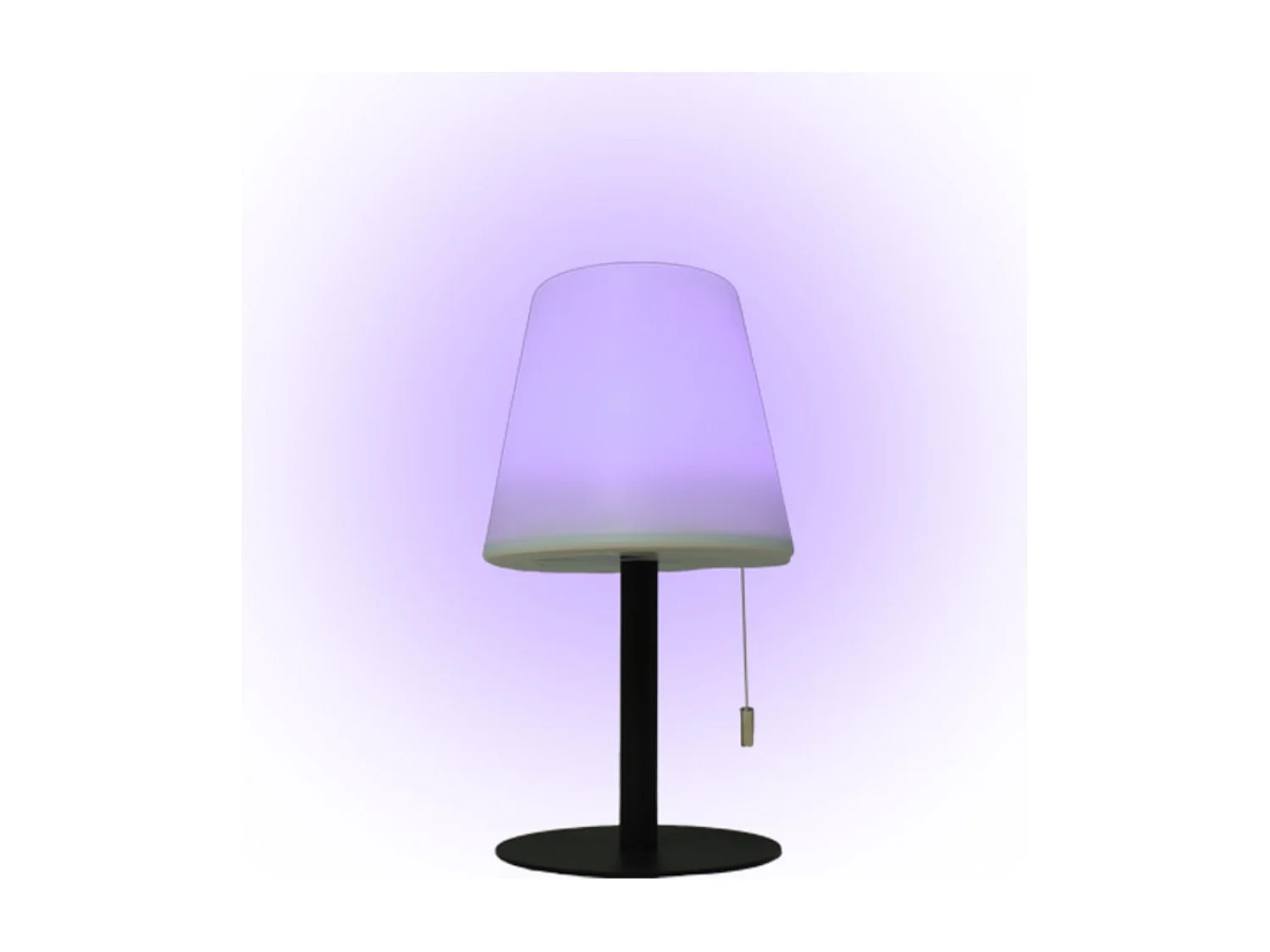 Lámpara de sobremesa Biana Lumit LED RGB con USB blanco Ø16x30 cm