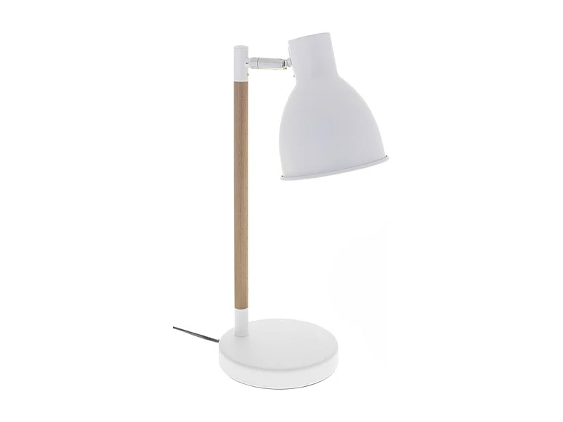 Flexo Delza Lumit 11W foco regulable blanco/natural Ø25x45 cm