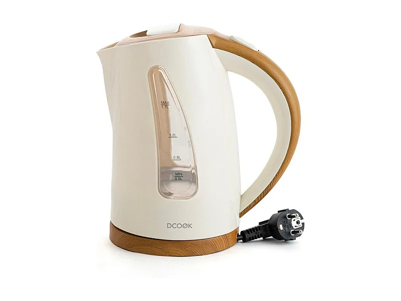 Hervidor de agua Baltic Dcook 2200W base rotativa blanco/natural 1,7L