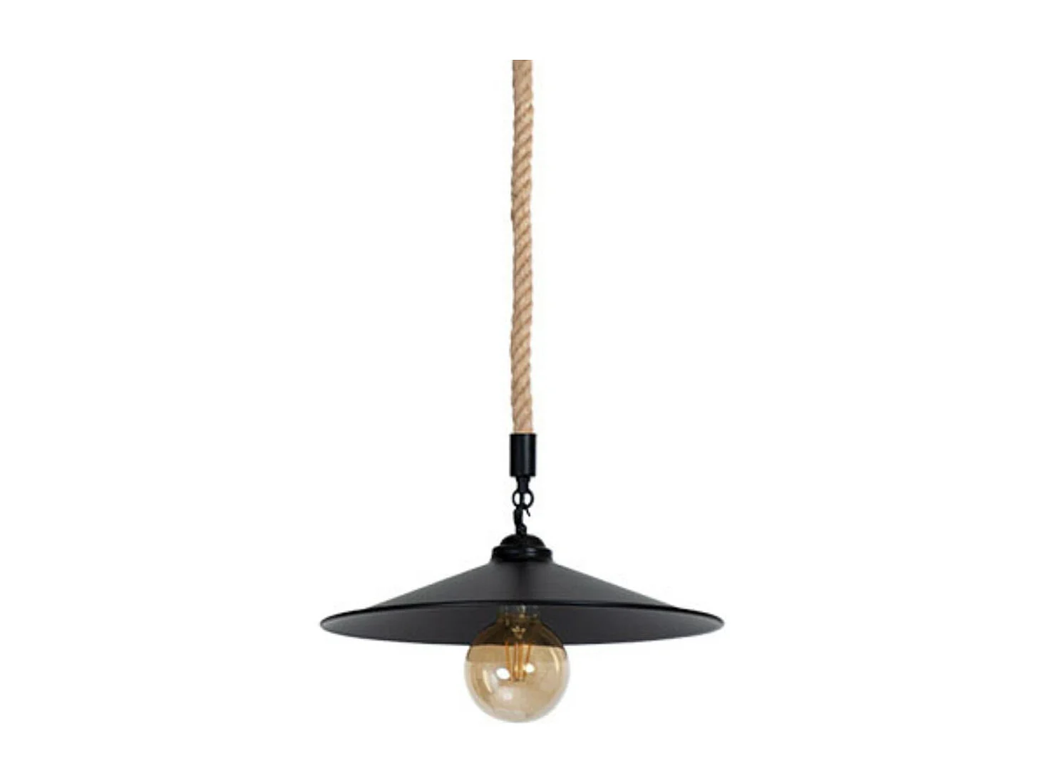 Lámpara de techo Cremilda Lumit 60Waltura regulable negro Ø36x107 cm