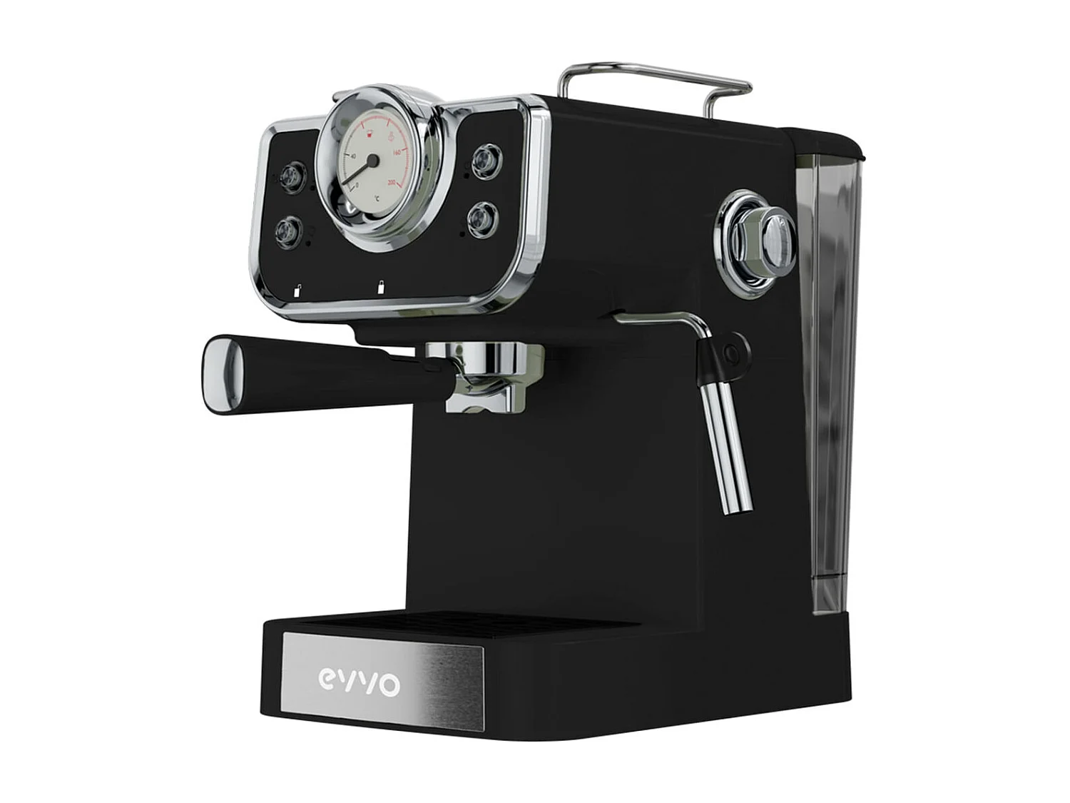 Cafetera espresso Intensa Retro Evvo 15 bares 1,5L brazo doble negro