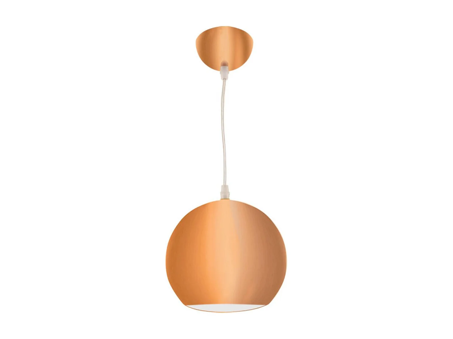 Lámpara de techo Guido Lumit 40W altura ajustable cobre Ø19 cm