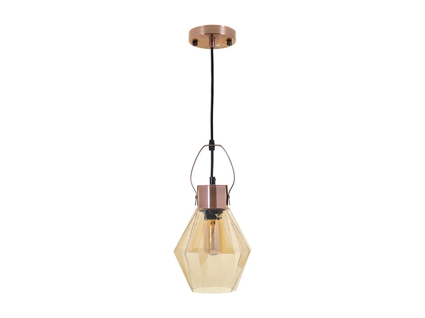 Lámpara de techo Ziva Lumit 60W altura regulable bronce Ø18 cm