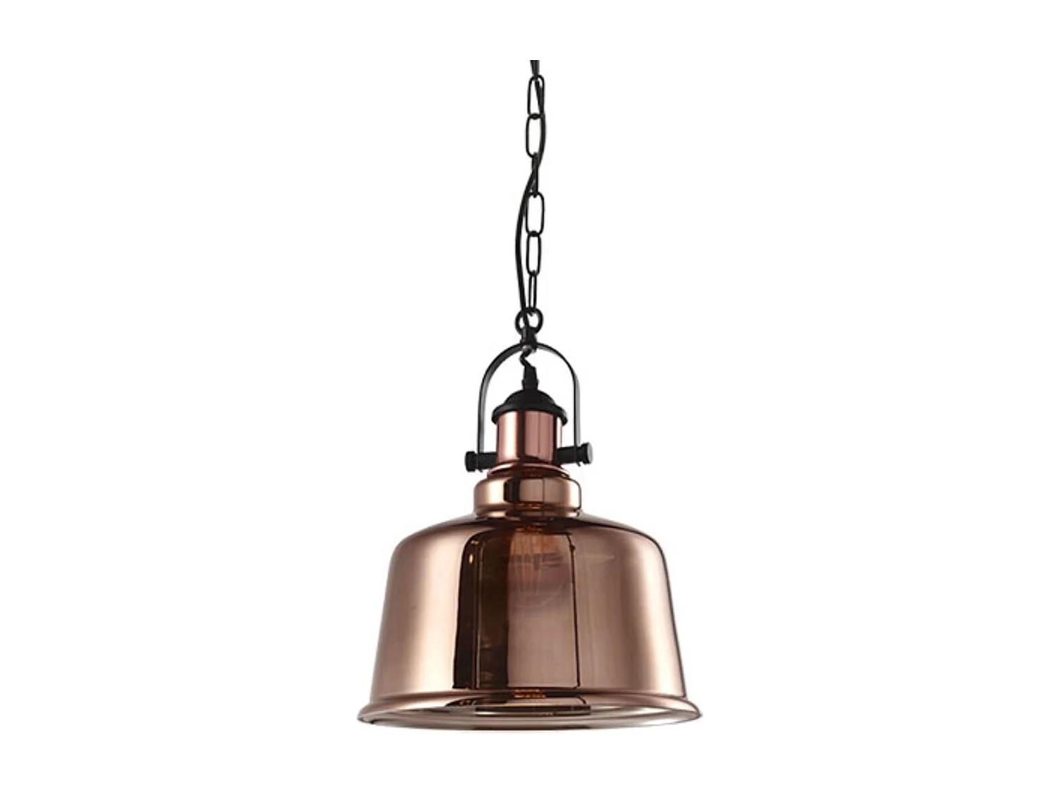 Lámpara de techo Lila Lumit 40W altura regulable cobre Ø30 cm