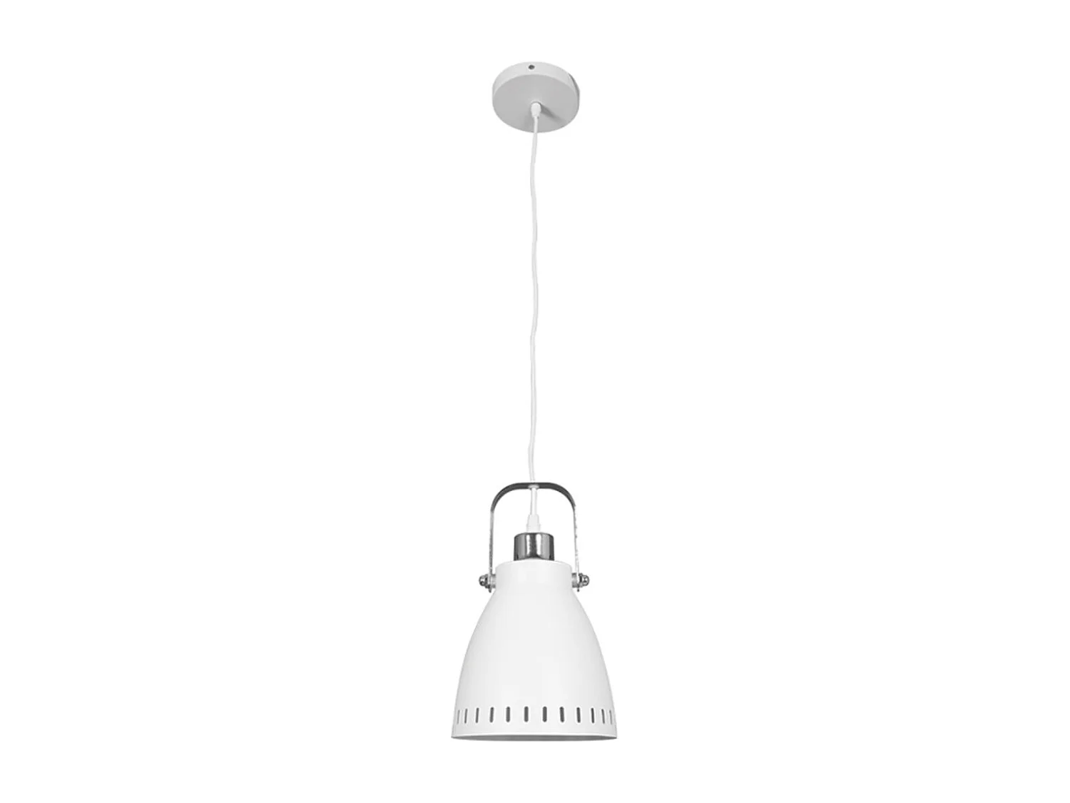 Lámpara de techo Brooklyn Lumit 60W altura regulable blanco Ø17 cm