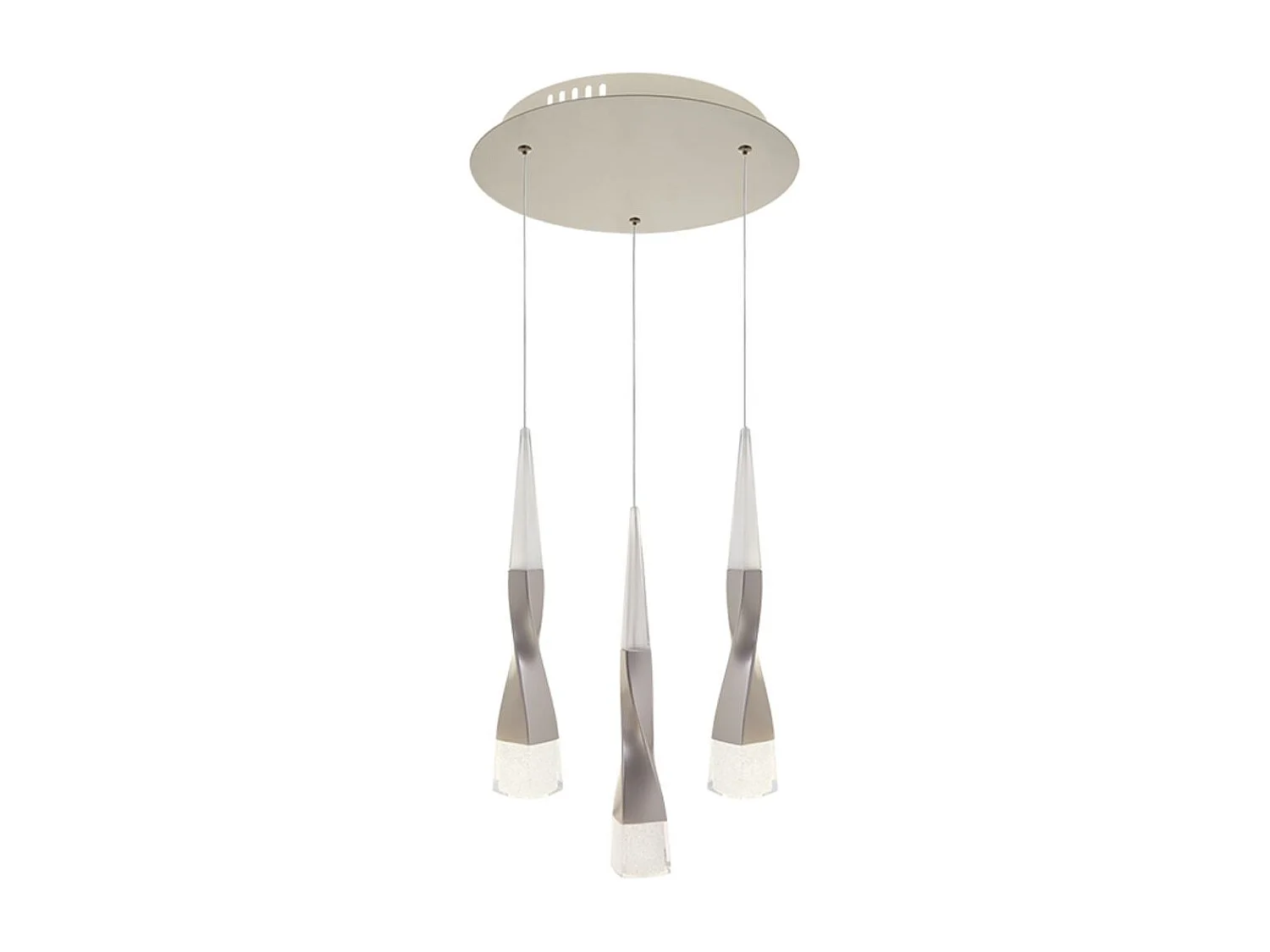 Lámpara de techo Meteor Lumit 21W 1570 lm altura regulable beige Ø30 cm