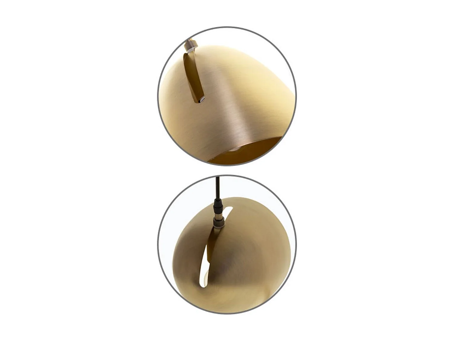 Lámpara de techo Inoi Lumit 28W altura regulable bronce Ø20 cm