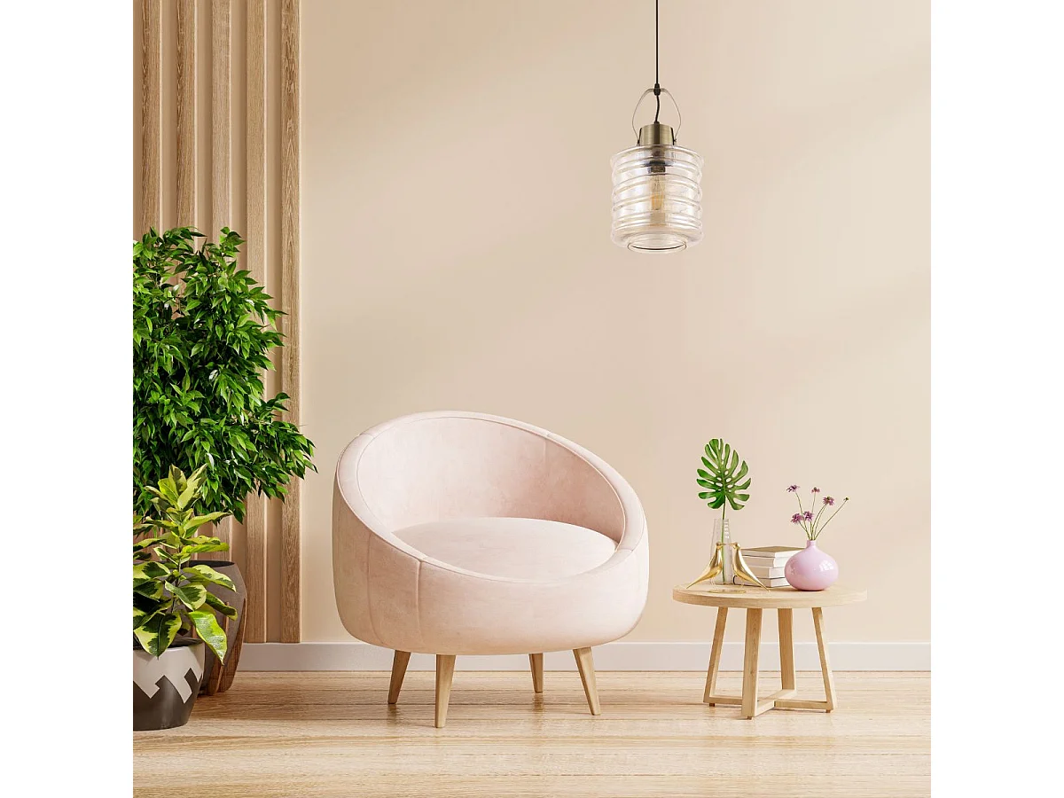 Lámpara de techo Zulaia Lumit 60W altura regulable bronce Ø20 cm