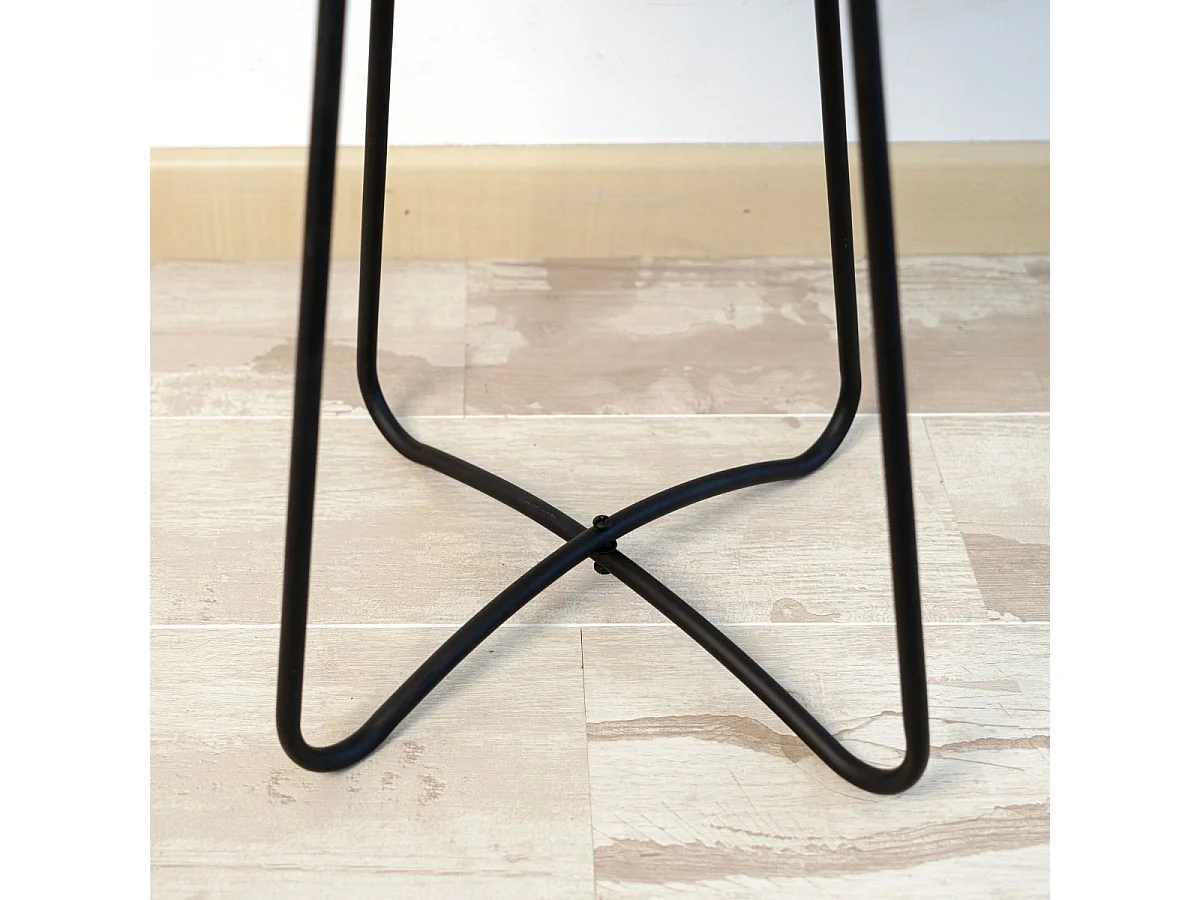 Mesa auxiliar MOA Vinthera acero verde claro Ø38x49 cm