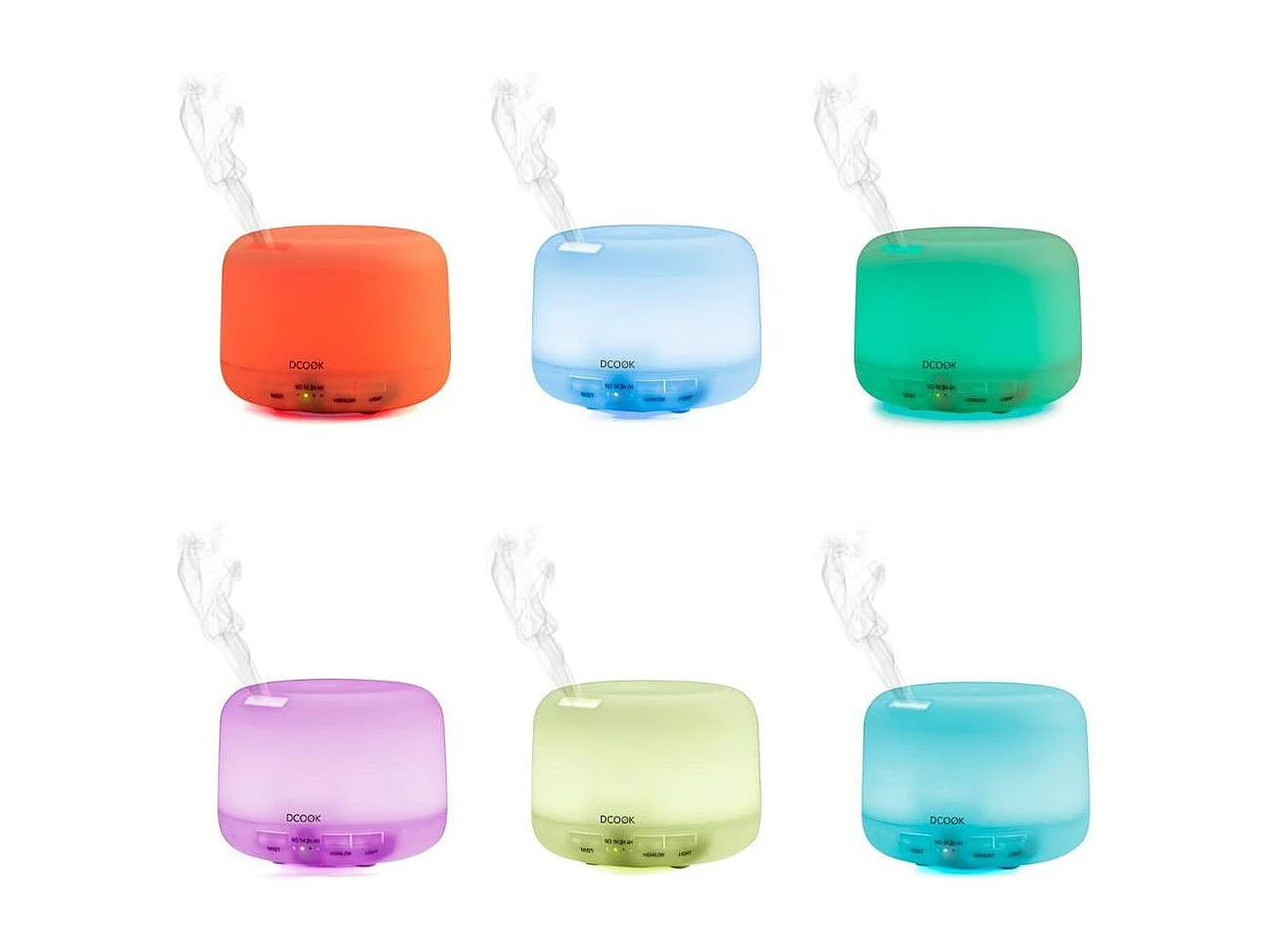 Humidificador Gallery Dcook 2 modos + 7 colores LED blanco 300 ml