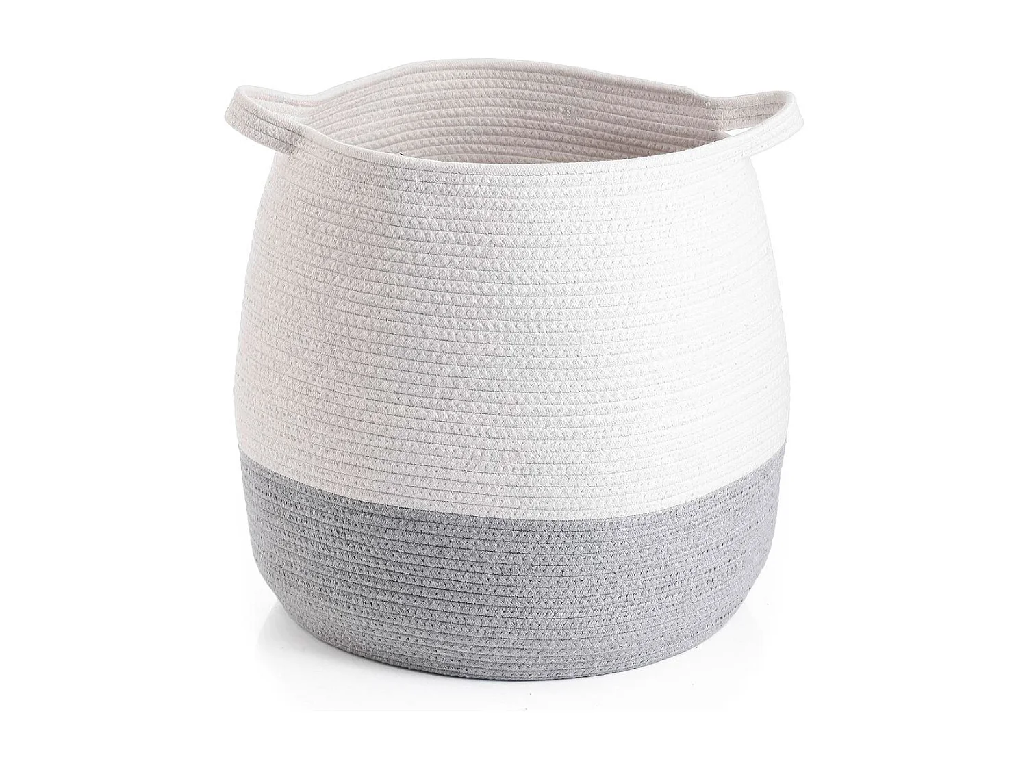 Cesta multiusos MOA Vinthera blanco/gris Ø40x45 cm