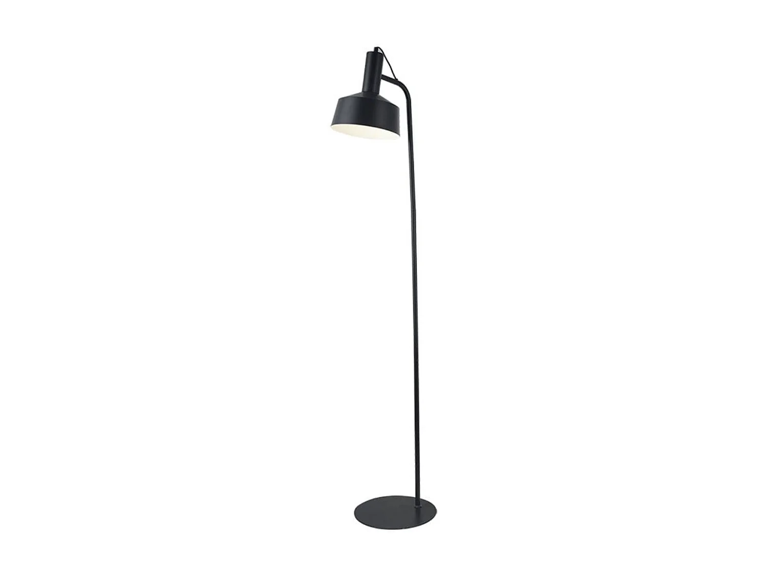 Lámpara de pie Leana Lumit 60W metal negro Ø19x136 cm