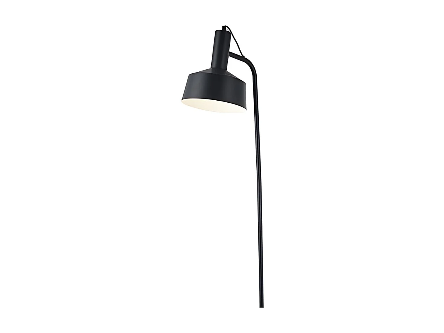Lámpara de pie Leana Lumit 60W metal negro Ø19x136 cm