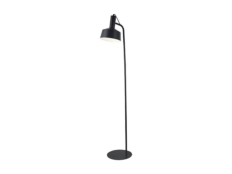 Lámpara de pie Leana Lumit 60W metal negro Ø19x136 cm