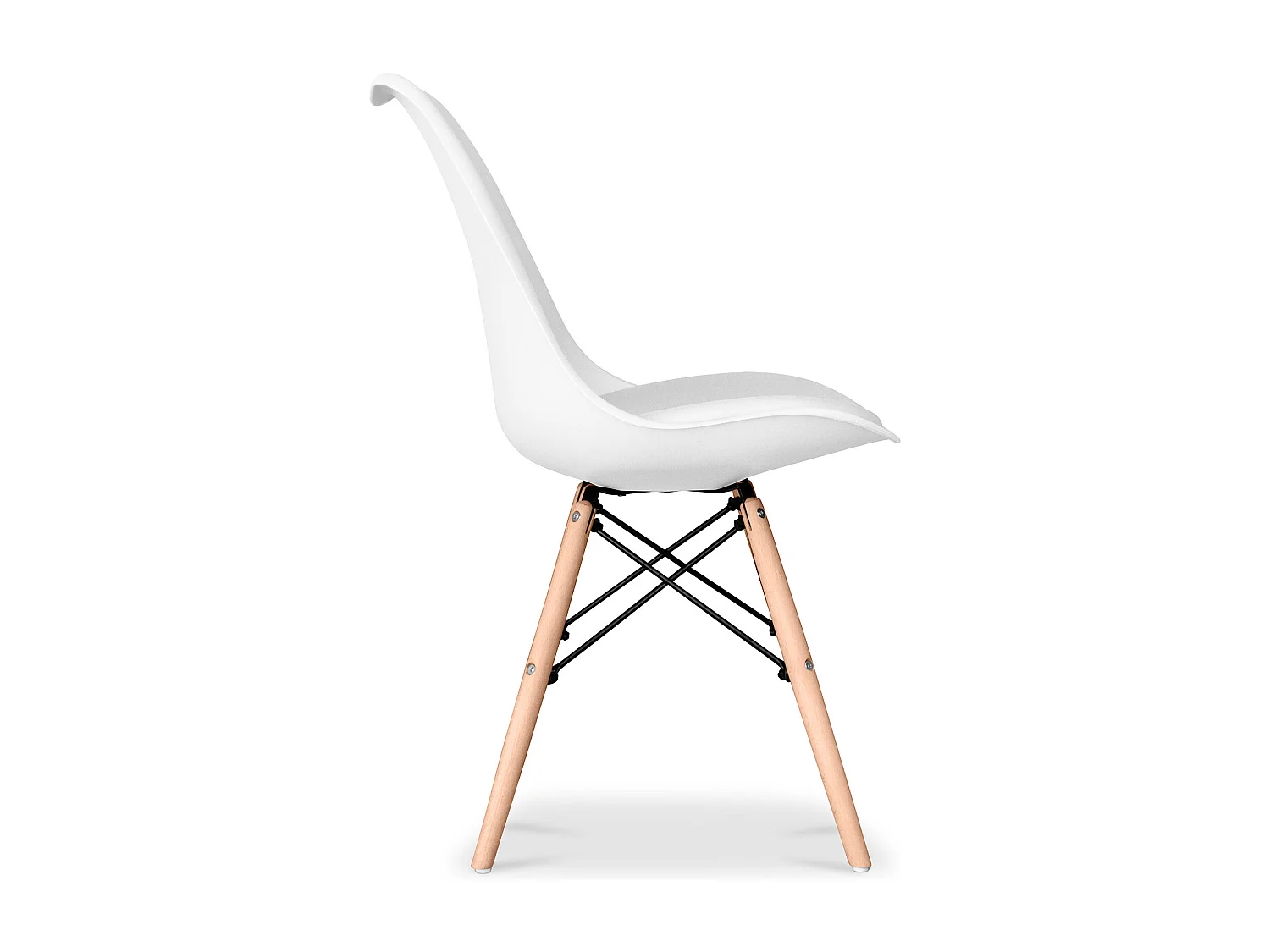 Silla de comedor Deswick Estilo Escandinavo Diseño Premium con cojín Mate Turquesa