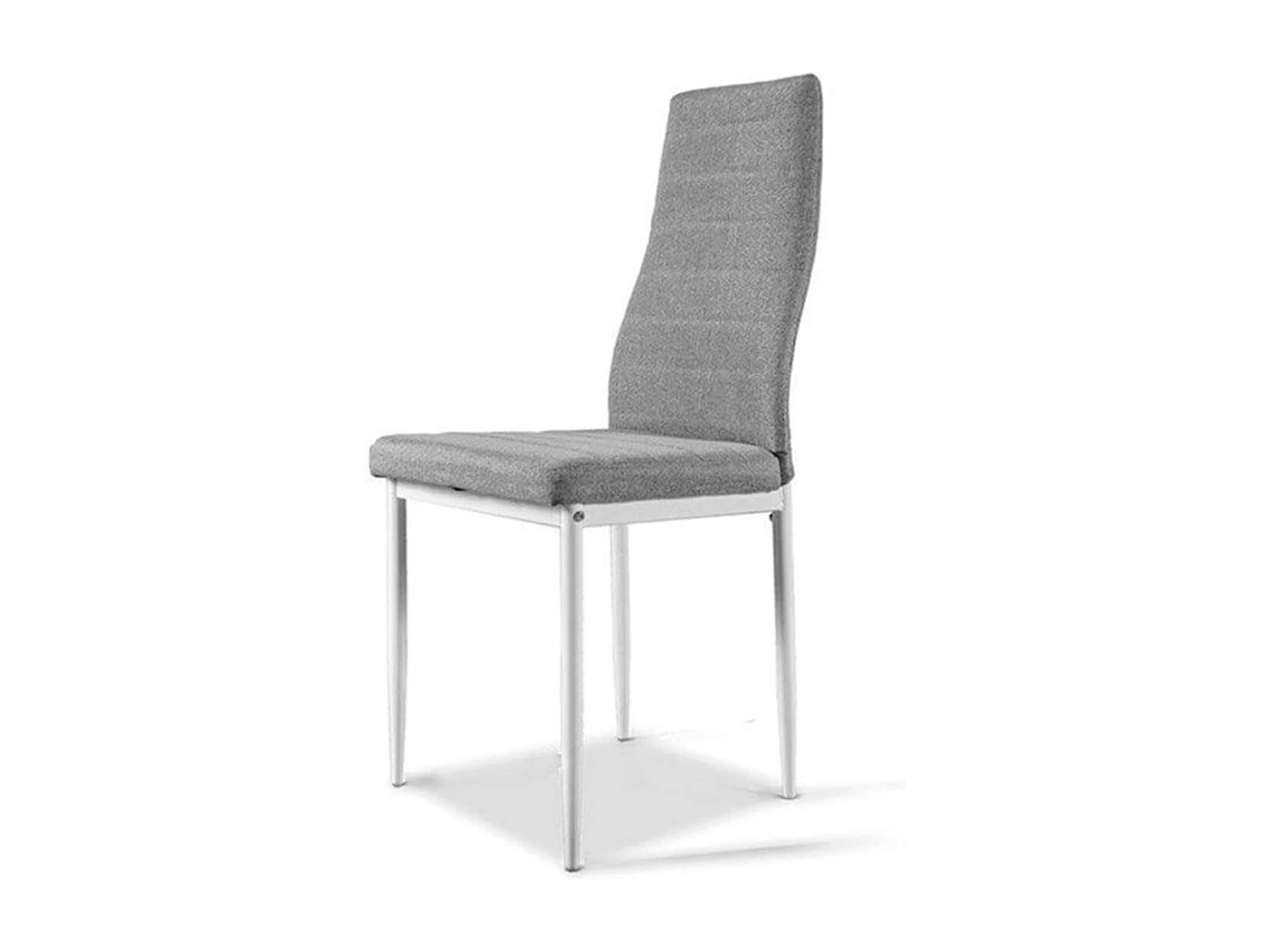 Silla de comedor Yuri tapizado Jarama 1 marengo/blanco 96,6x40x39,7 cm