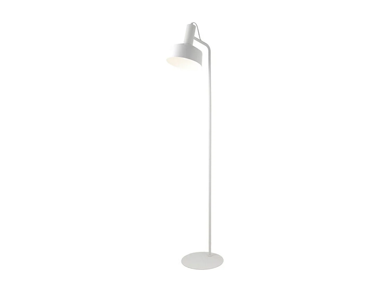 Lámpara de pie Leana Lumit 60W metal blanco Ø19x136 cm