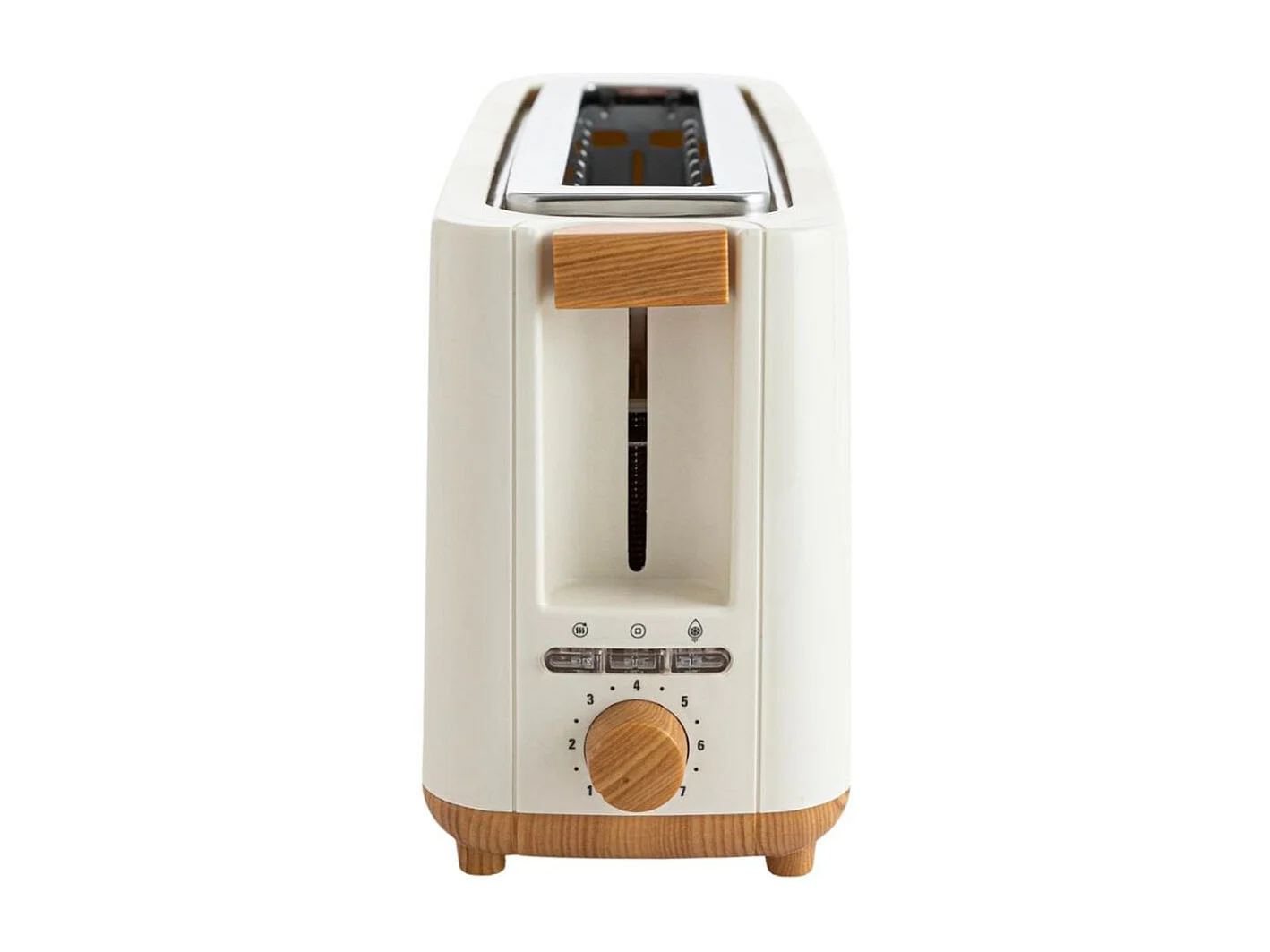 Tostador Baltic Dcook 800W ranura larga 7 temperaturas beige
