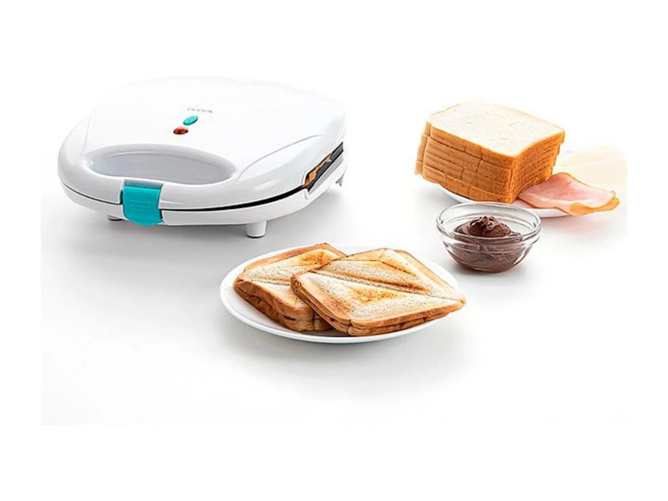 Sandwichera Gallery Dcook 750W 2 raciones blanco/azul