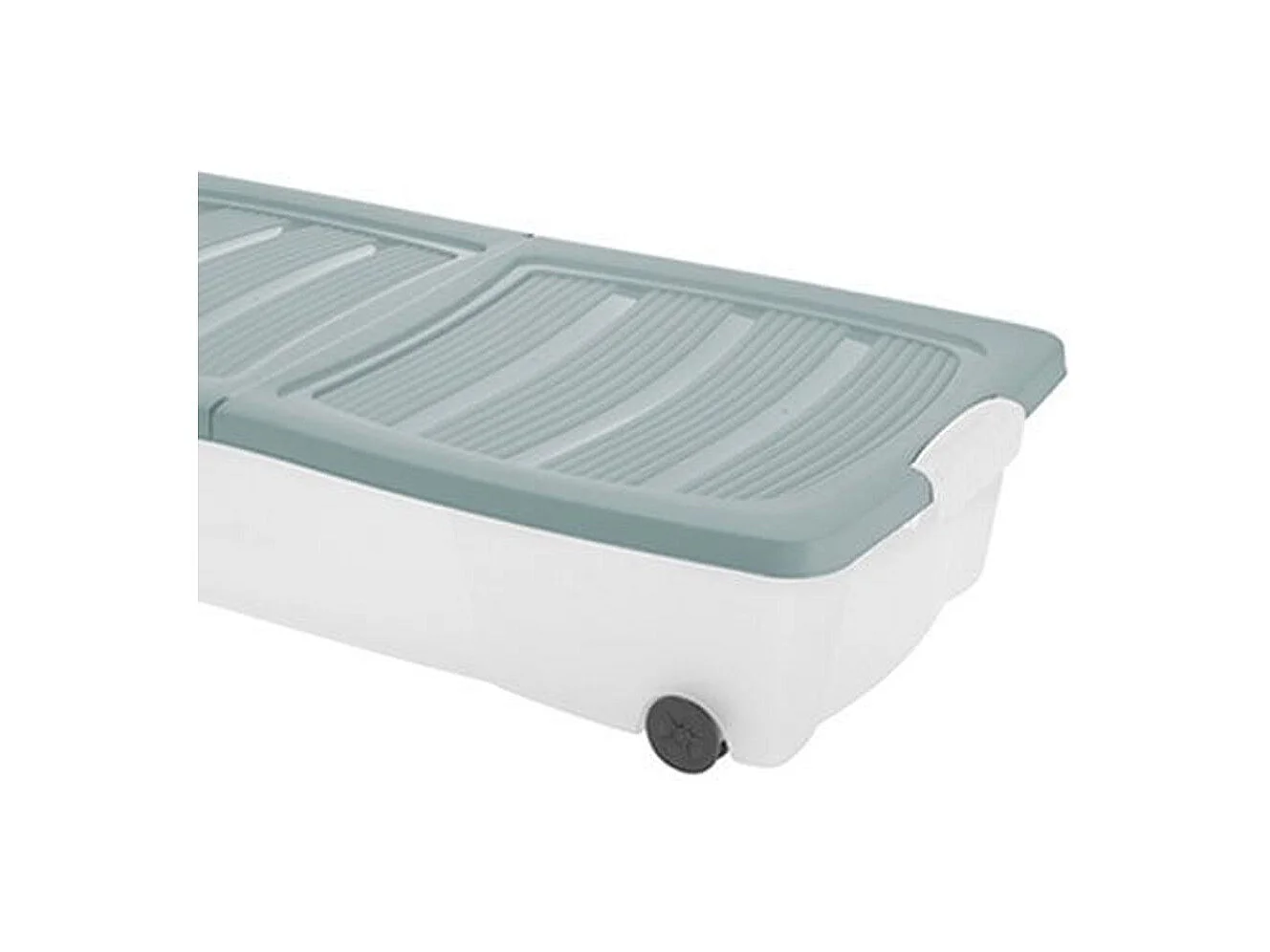 Caja multiusos con ruedas verde 80 x 40 cm